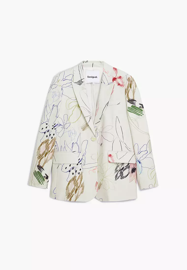 Blazer with strokes