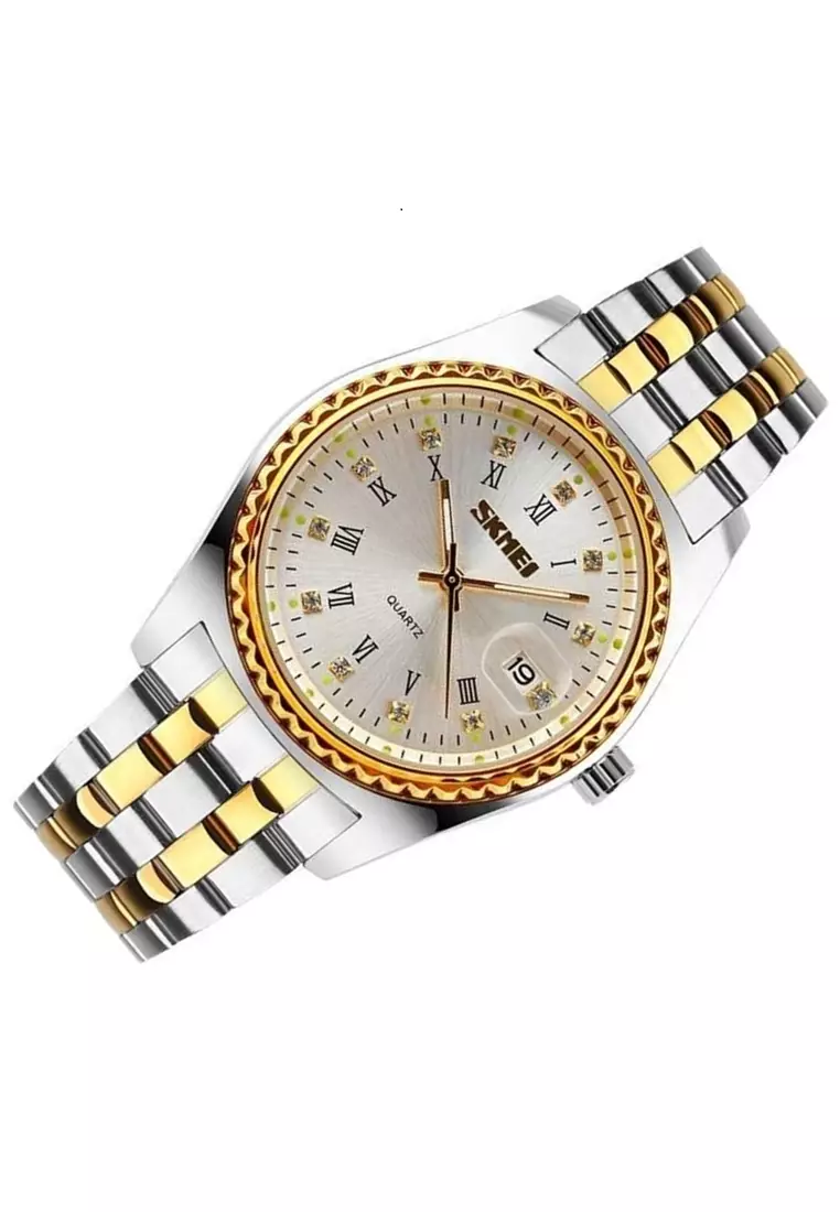 Jam Tangan Casual Analog Pria Waterproof Strap Tali Material Stainless Steel BC49 ORIGINAL