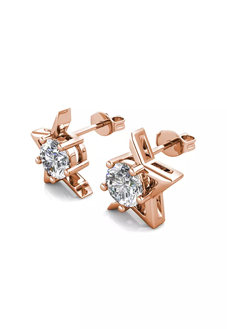 Berlian Moissanite Etoile Earring RG [GRA CERTIFICATE MOISSANITE DIAMOND] - Anting 0.5ct Moissanite Diamond with 925 Silver Celesta Moissanite