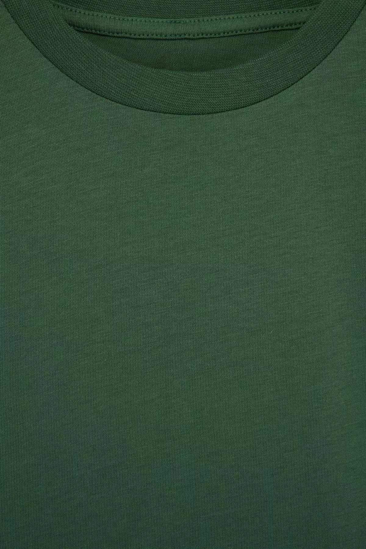 Black-Green 2-Pack Slogan Knitted T-Shirt Tkdss26Ts00026