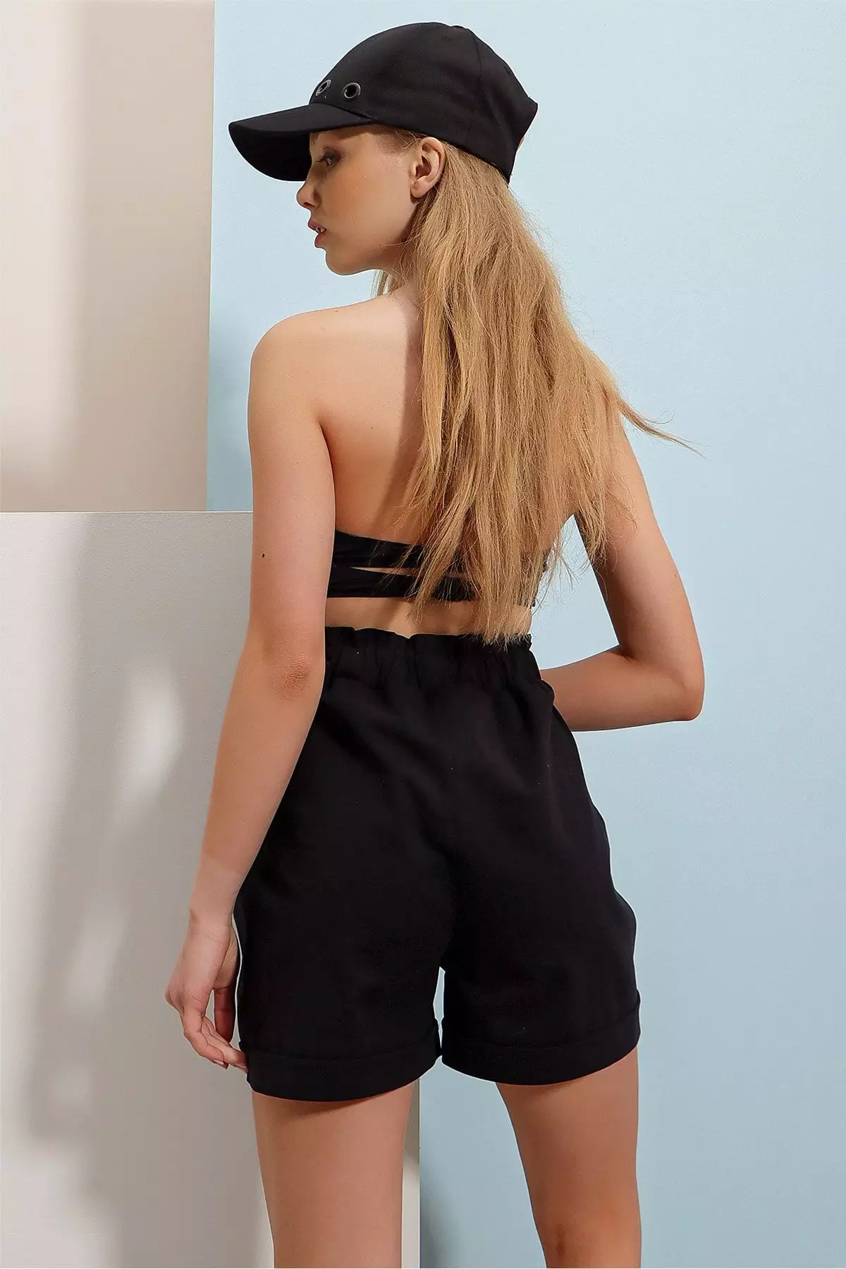 Double Pocket Carrot Gabardine Shorts