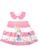 Toffyhouse white and pink Toffyhouse She's a little dreamer cotton dress 5D5E1KA6C683F0GS_1