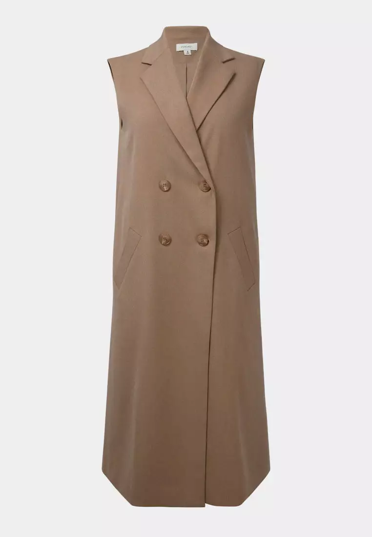 Kiya Longline Sleeveless Vest