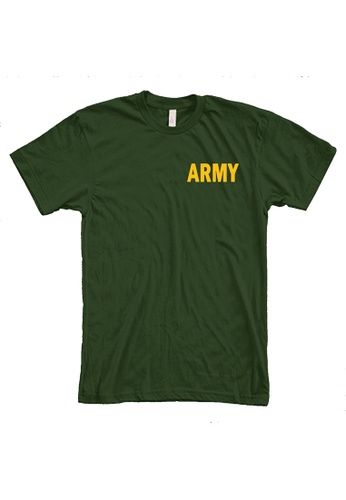 MRL Prints green Pocket Army T-Shirt 47A96AA887CEEAGS_1