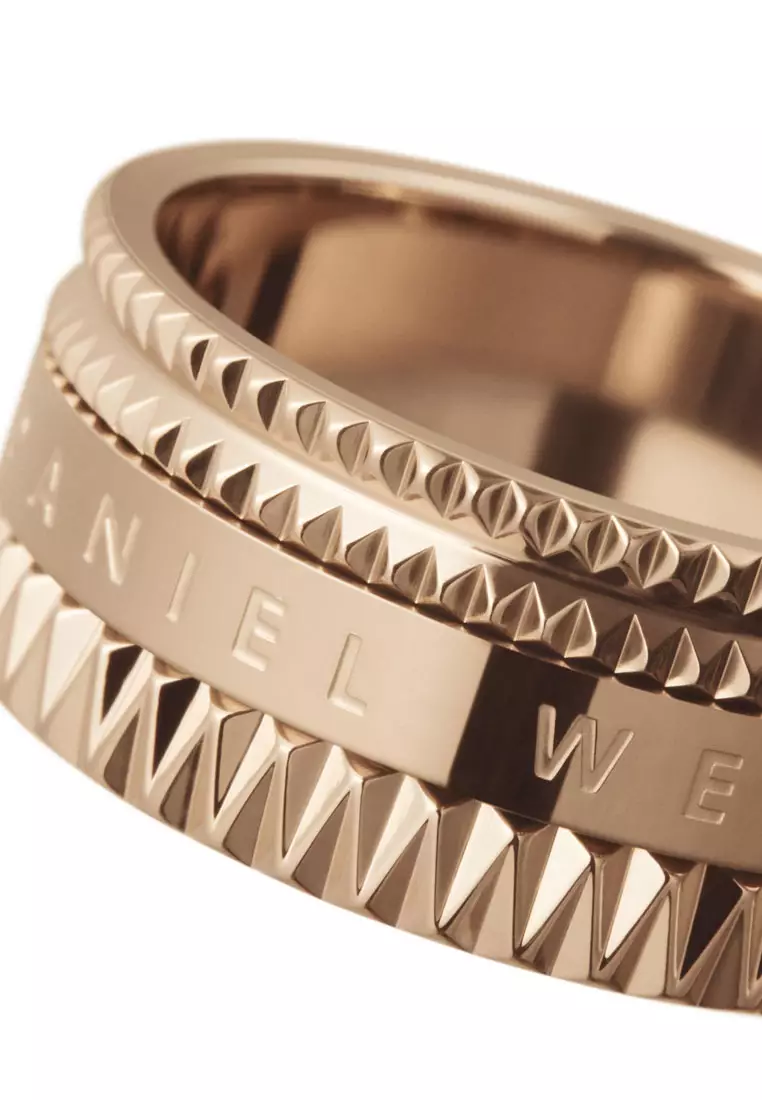 Elevation Ring Rose Gold 丹尼爾惠靈頓 - Unisex Ring - Couple Rings 情侣戒指 - 不鏽鋼 Stainless steel Enamel Ring for Women and Men