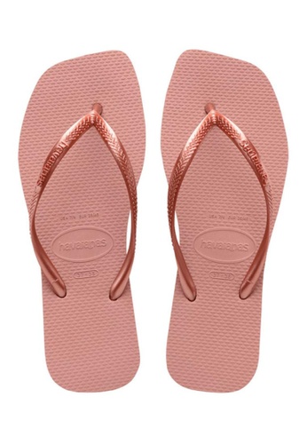 Havaianas Slim Square Solid Flip Flops | ZALORA Philippines