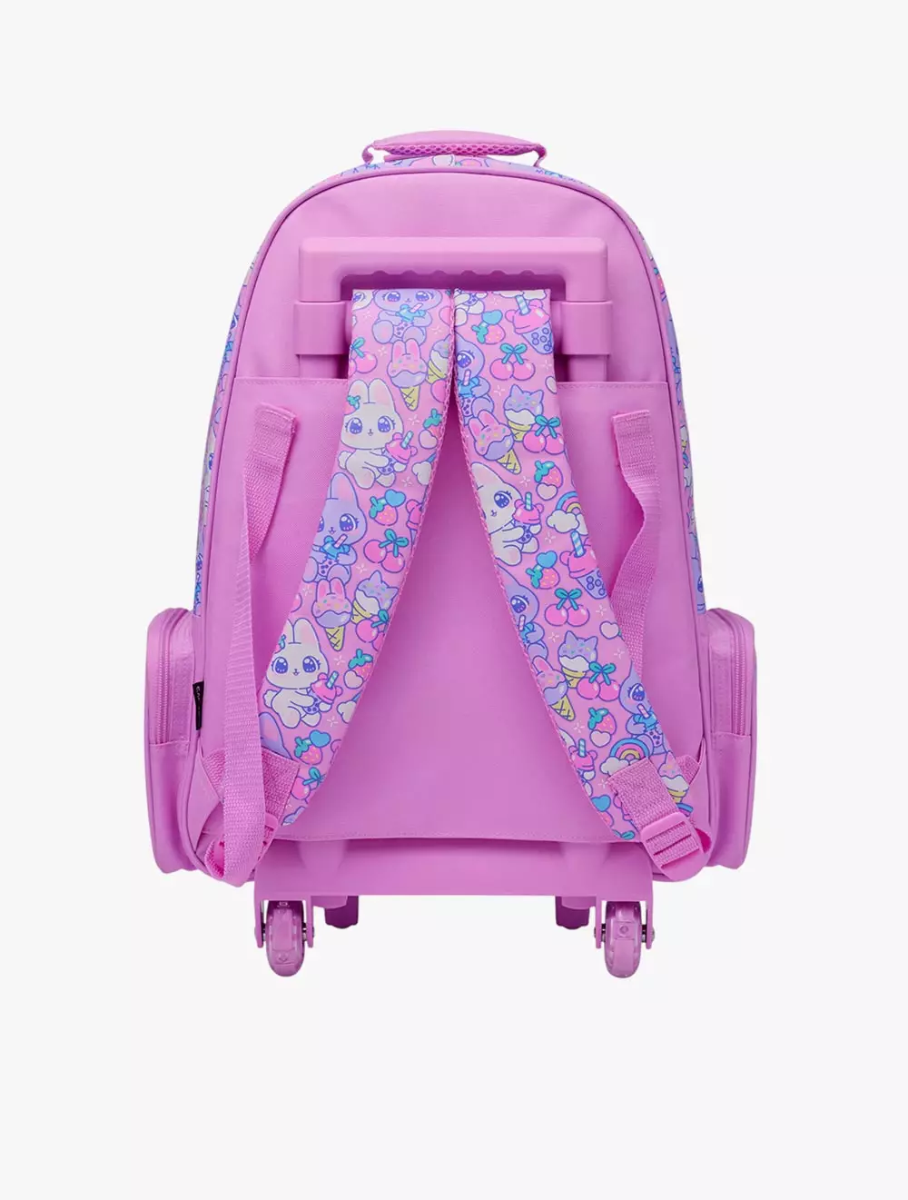 Smiggle Bright Eyes Trolley Backpack With Light Up Wheels - IGL457588PNK
