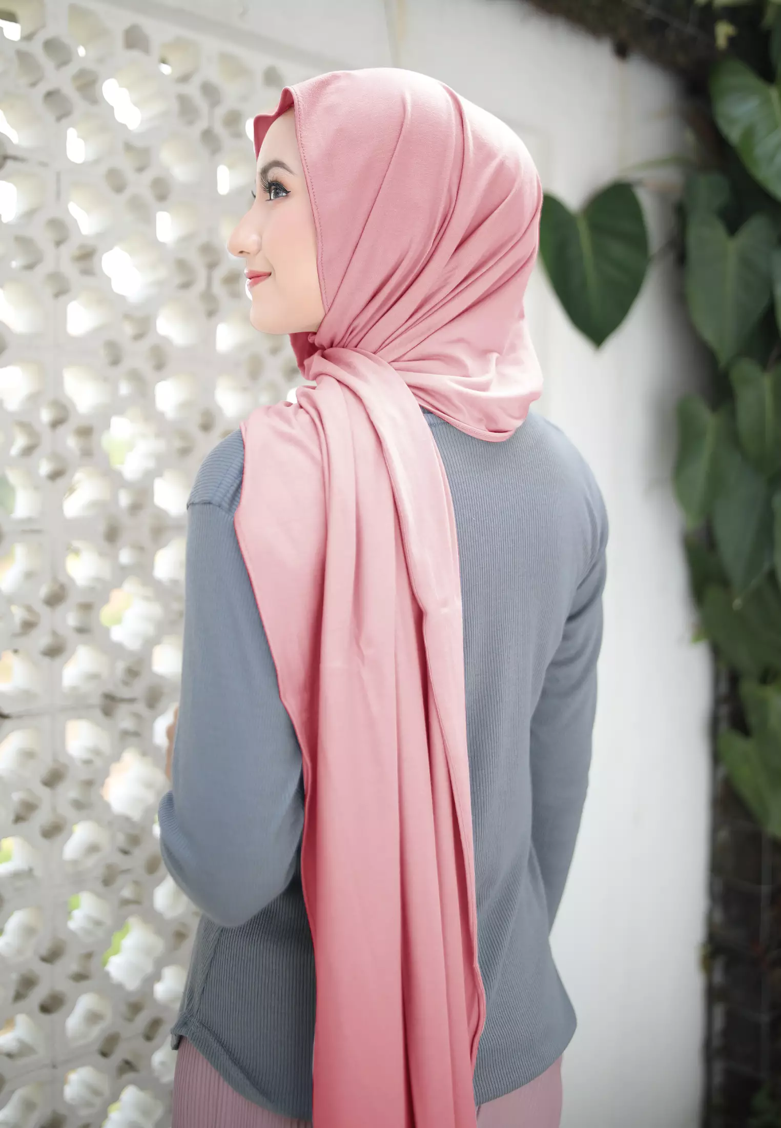 Cotton Bee - Nayma Turkey Shawl | Pashmina Rayon Premium - Rosey Tint