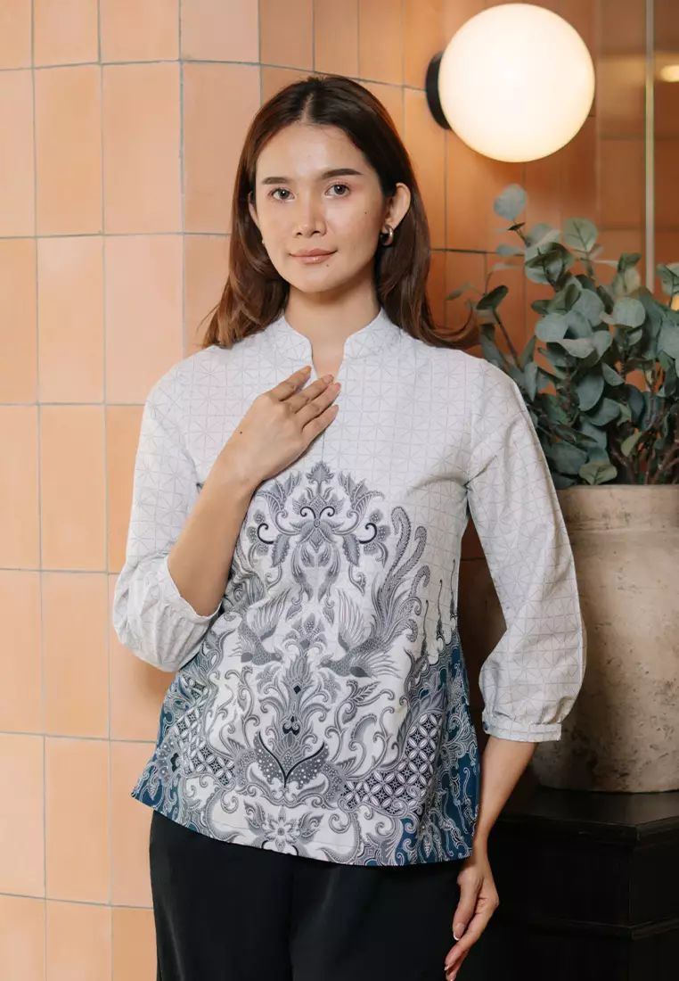 Hadinata Batik Wanita Superfine Blouse Madira Mavendra