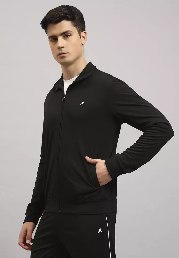 Jaket Track Latihan Hijau Pria