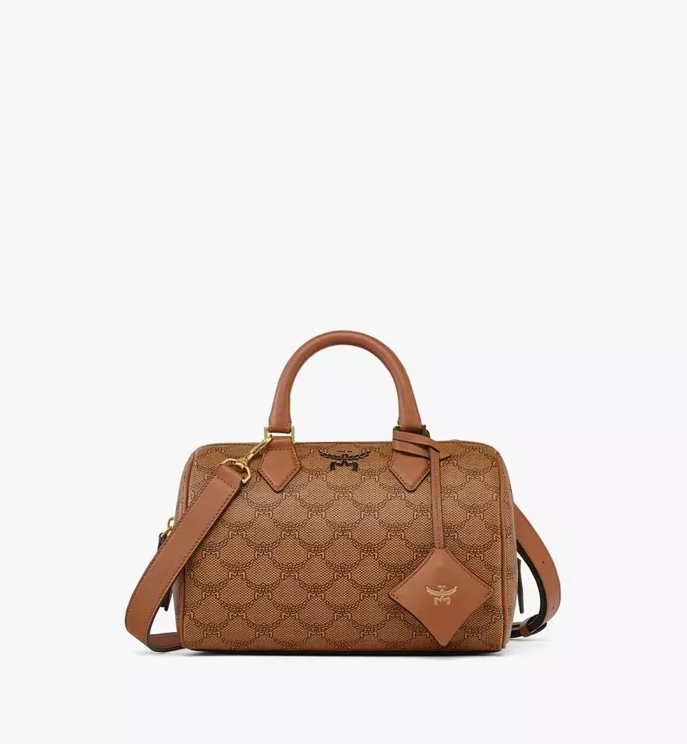 Handbag Mcm Boston Cognac Jual MCM Mcm Medium Ella Boston Bag In