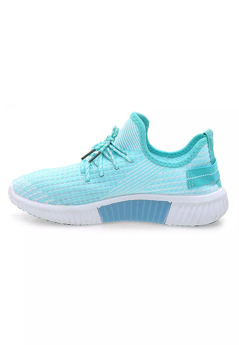 Sneakers Wanita Running Shoes Dual Tone Color Fashion Women Premium Quality - Biru