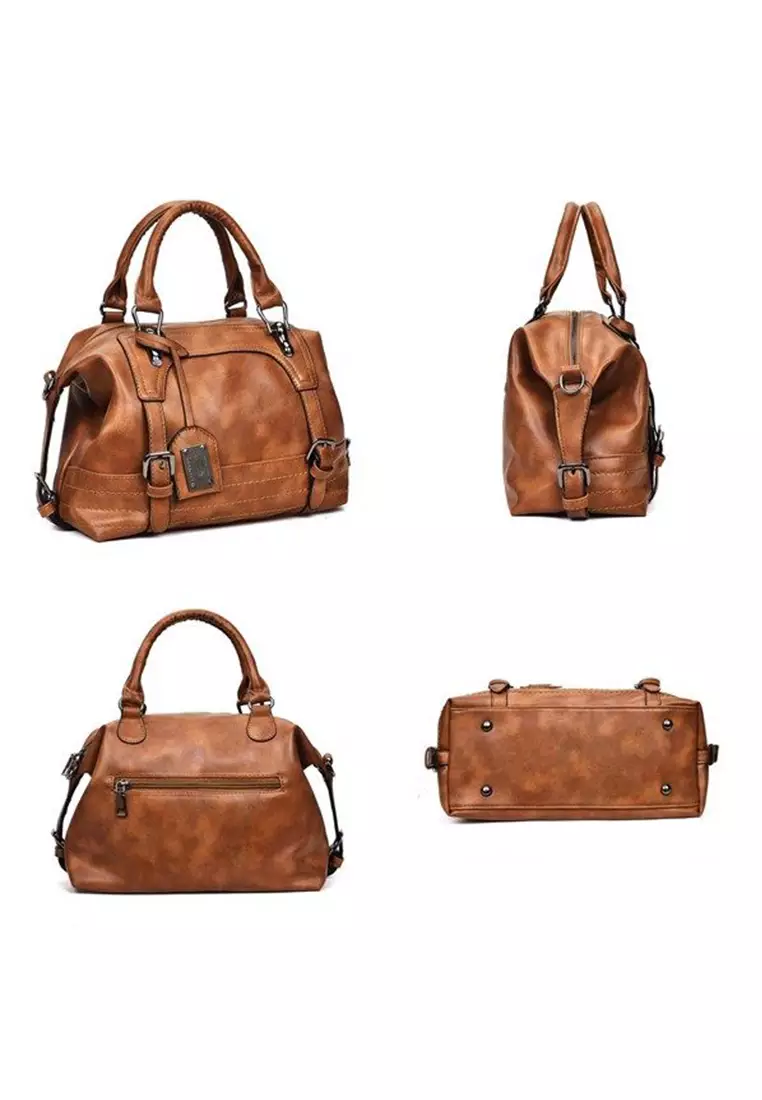 Vedlyn Genie HandBag wanita terbaru free tali panjang - Black