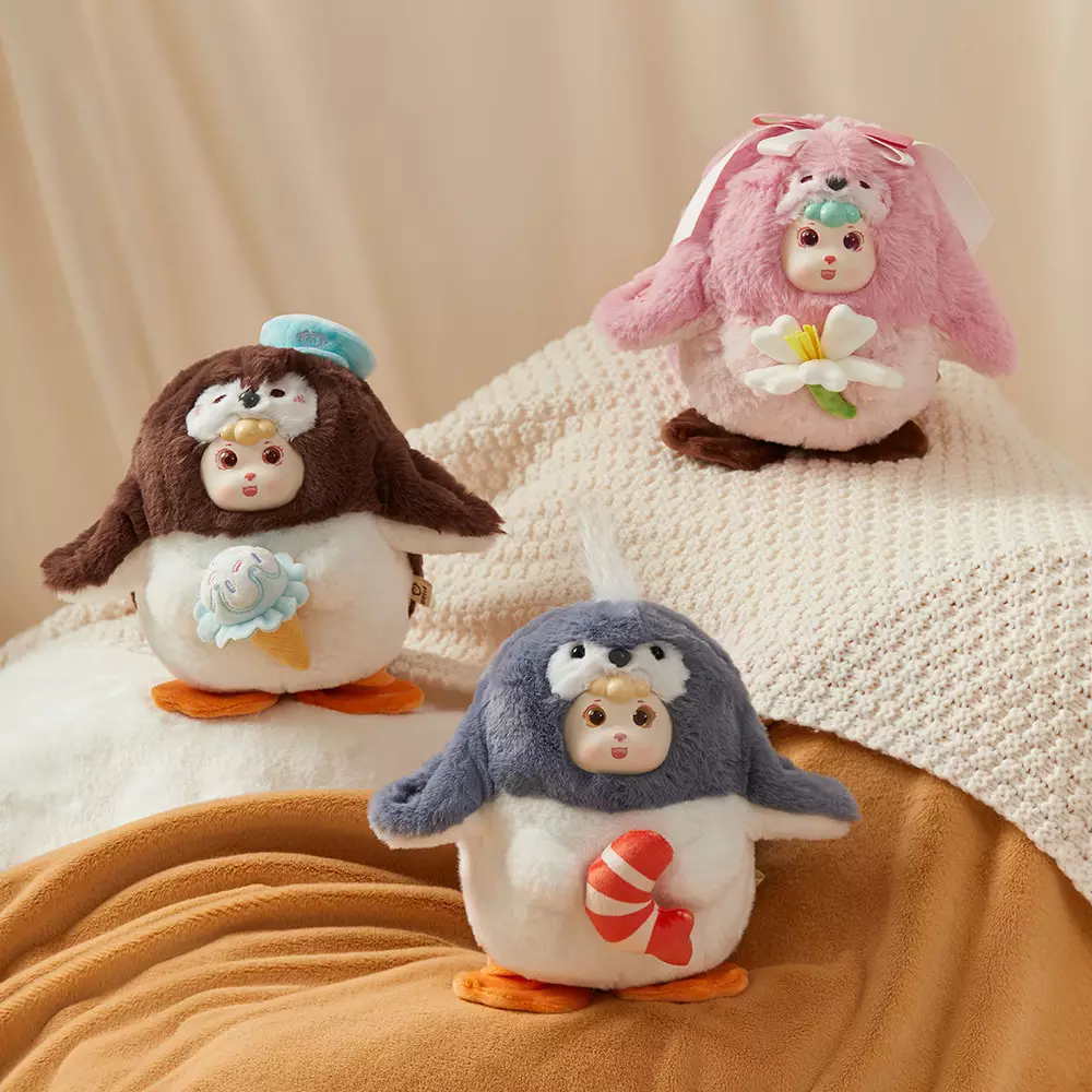 Friendsheep Boneka Musical Penguin Summer - Cokelat