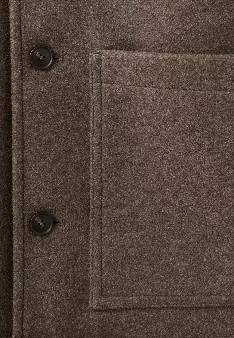 Wool Coat with Pockets