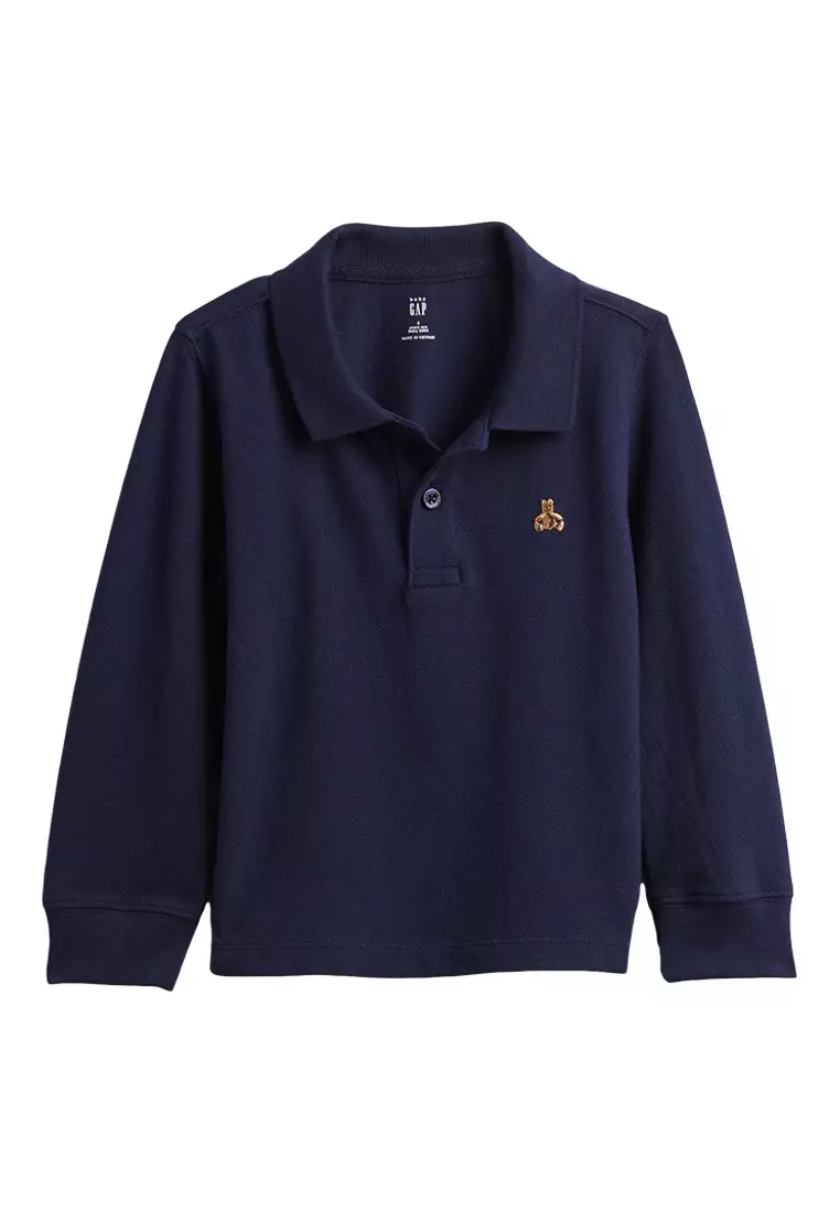 Jual Gap Long Sleeve Piqué Polo Shirt Original 2025 ZALORA