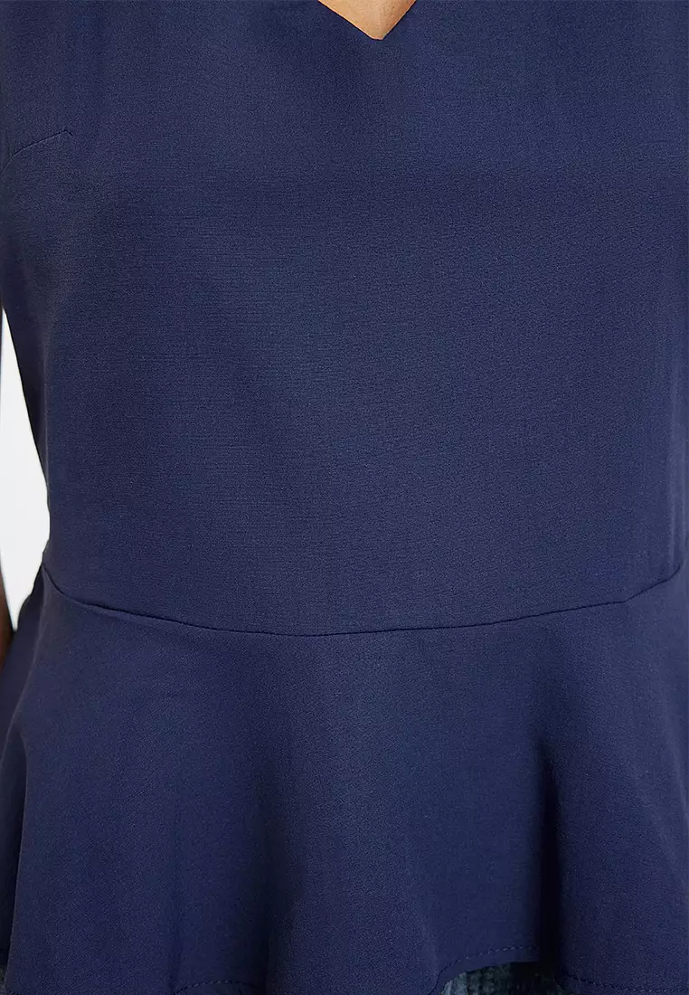 Fitted Peplum Blouse