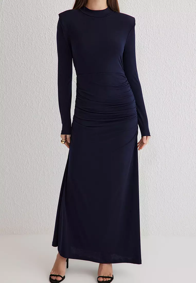 Shoulder Pads Knit Dress