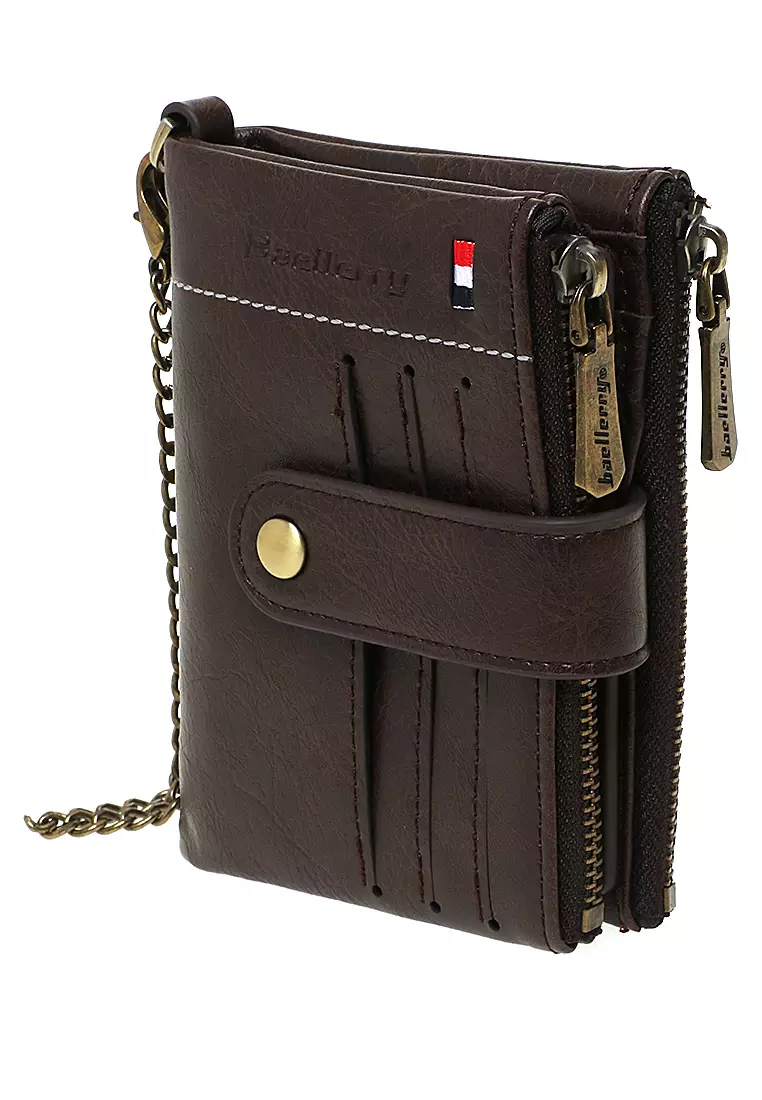 Dompet Pria Model Lipat Casual Wallet Staylish Design Many Slot Material Leather Kulit ORIGINAL