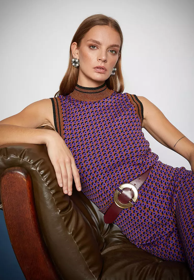 Crowbar Patterned Turtleneck Knitwear
