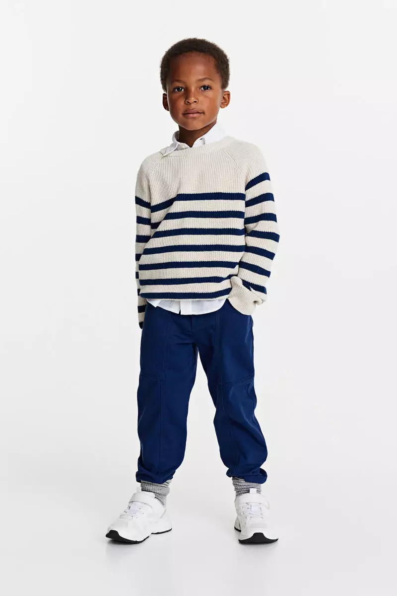 H&m online striped trousers