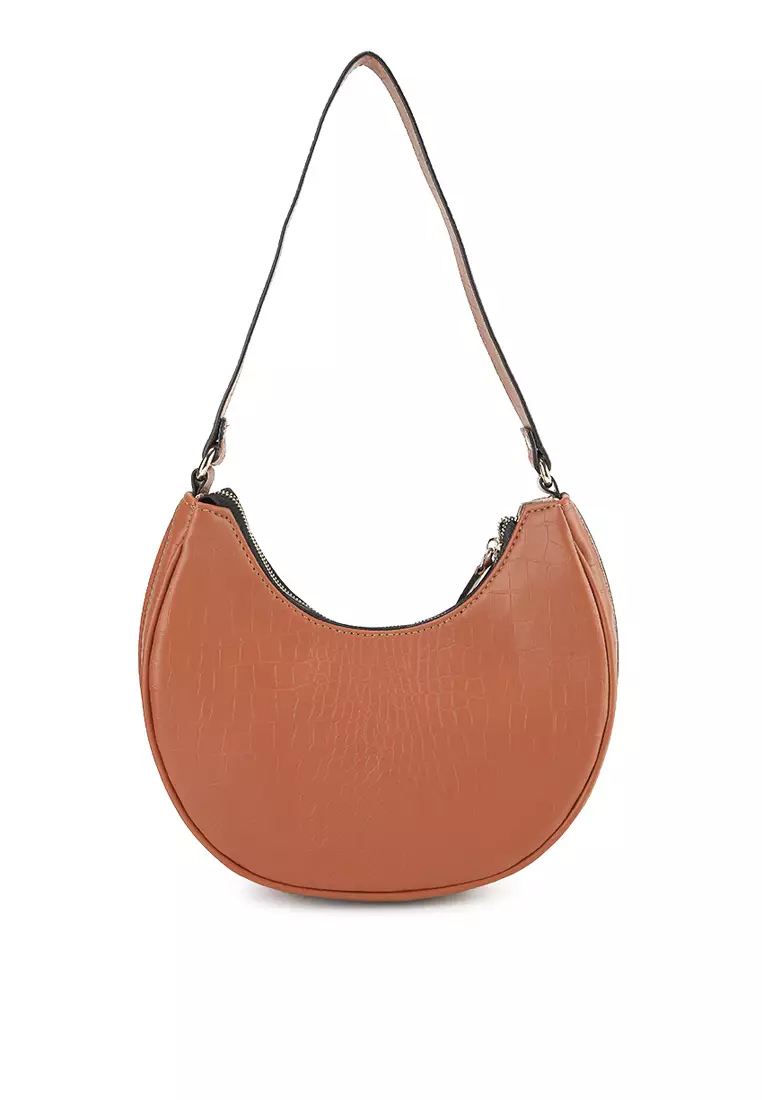 Luna Shoulder Bag Tas Bahu Wanita denganÂ KulitÂ Croco