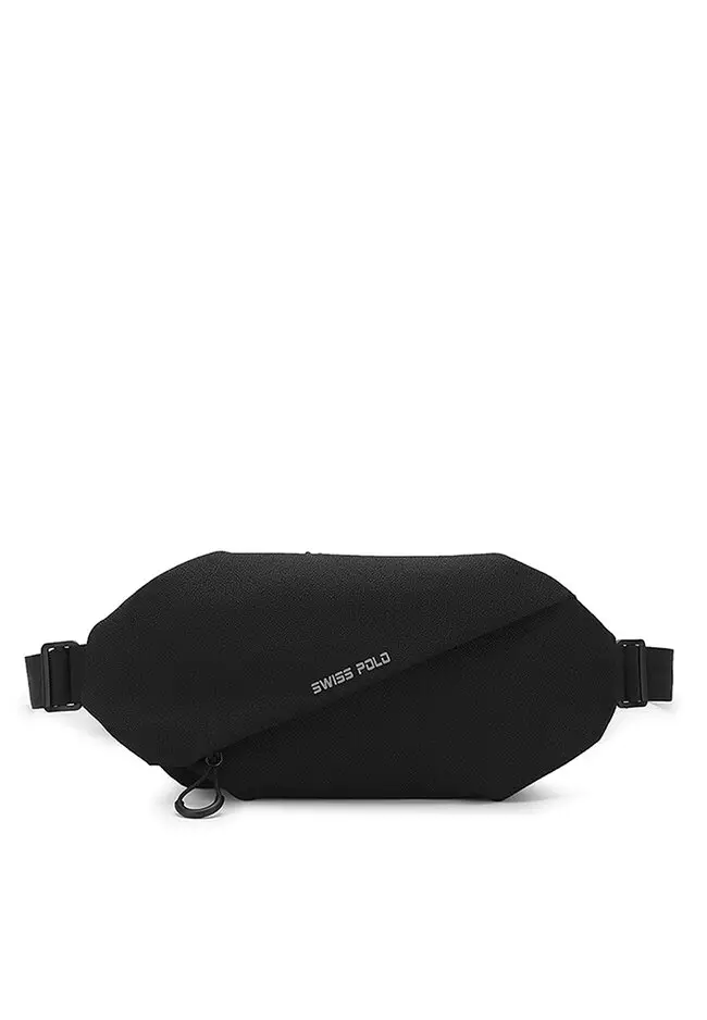 Men's Chest Bag / Sling Bag / Crossbody Bag - Black