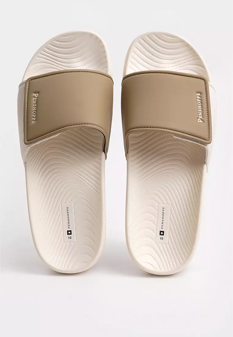 Men's Two-Toned Soft Sole Slides
