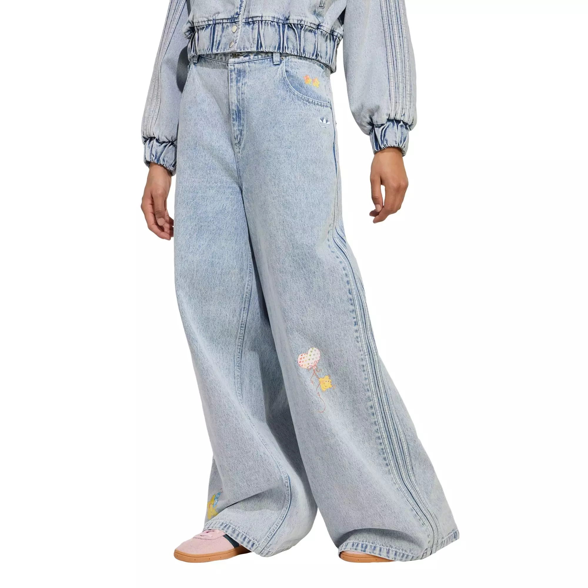 Buy ADIDAS Care Bear High Rise Wide Leg Denim Pant 2026 Online