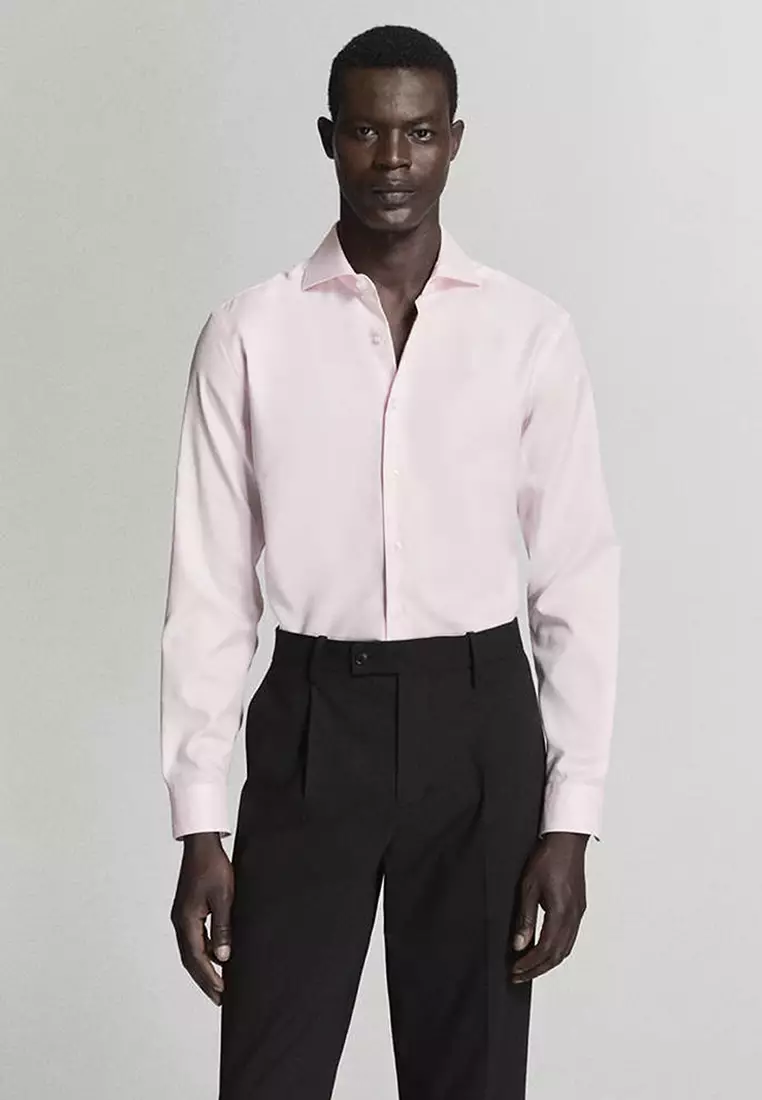 100% Cotton Slim-Fit Suit Shirt