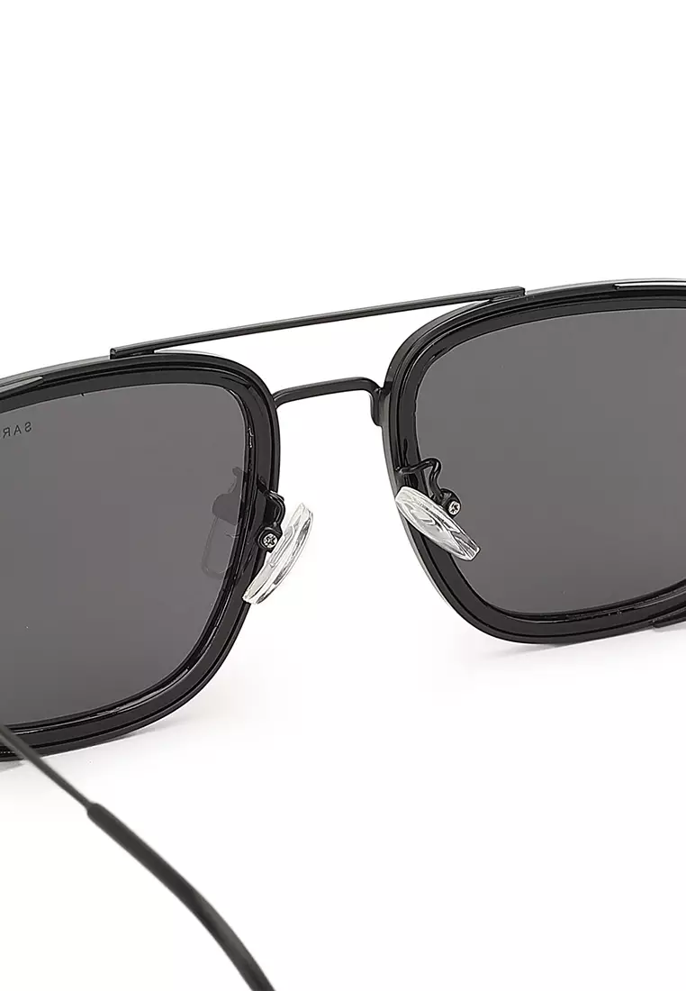 Unisex Polarized Square Sunglasses (Kacamata Hitam) - Hitam