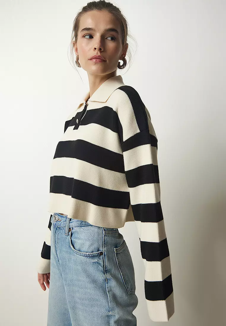 Stripe Crop Sweater