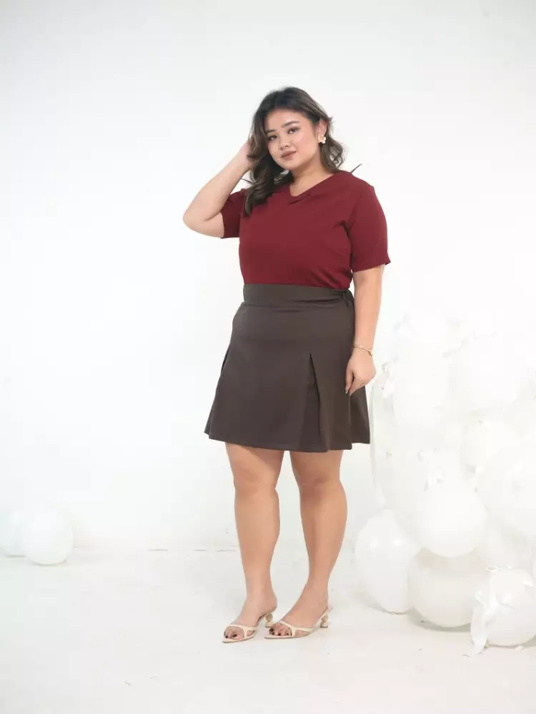 xtramiles Ladies skort val skort coffee