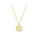Glamorousky silver Fashion Temperament Plated Gold 316L Stainless Steel Hollow Double Happiness Geometric Pendant with Necklace 9A63AAC6DB7494GS_1