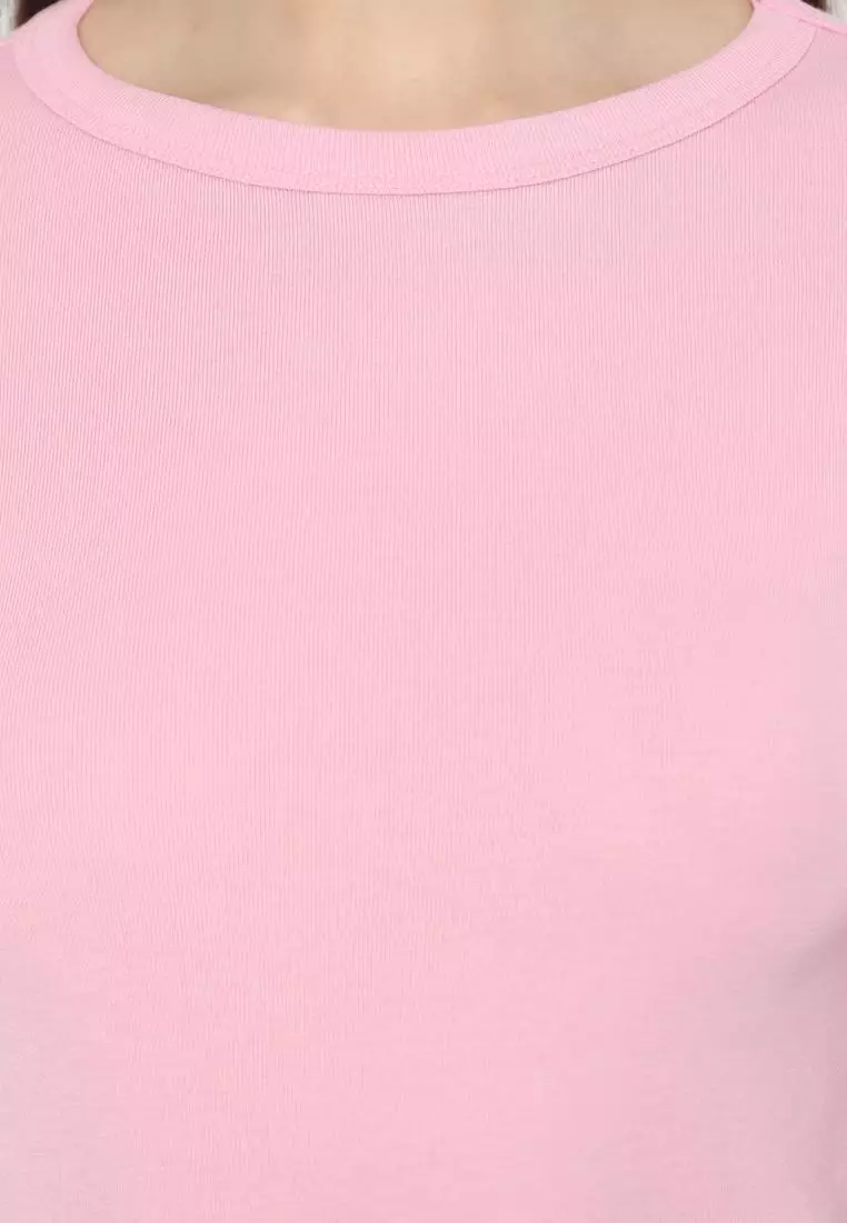 Matsuda Kaos Rib Polos Wanita Cotton T Shirt Elliot