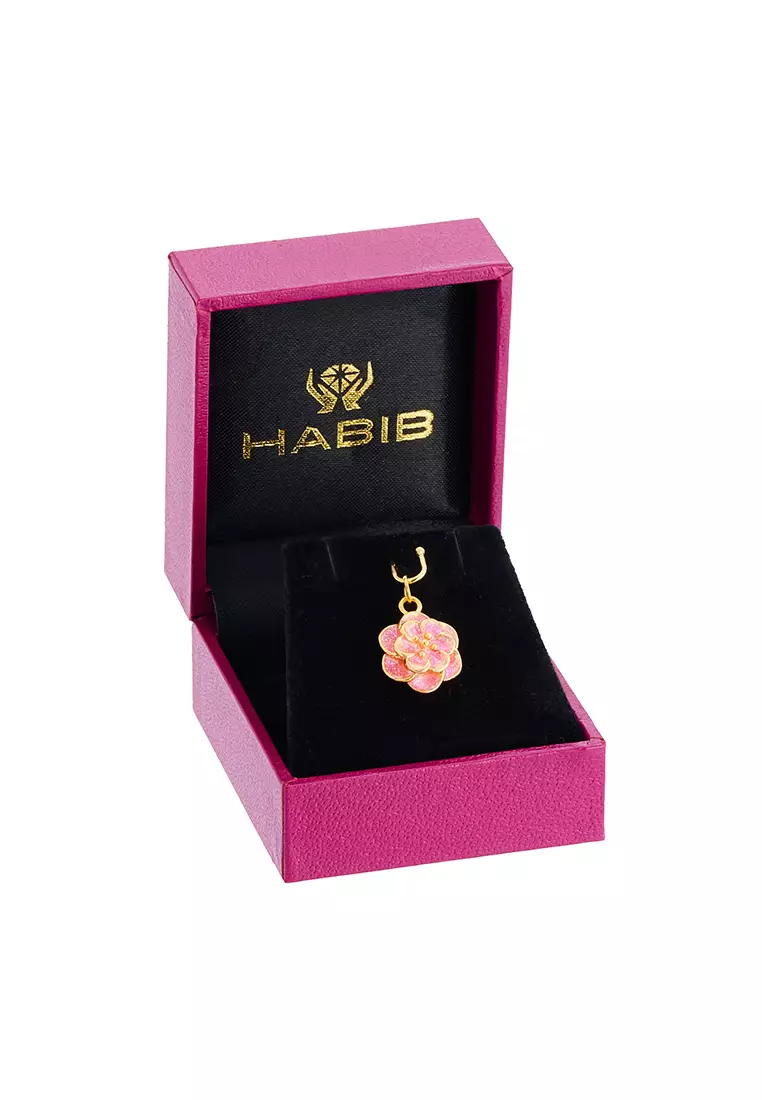 HABIB 999/24K Yellow Gold Pendant (Flower) 9GP01100425