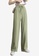 XAFITI 綠色 女士夏季高腰抽繩束腰薄款休閒褲 - 淺綠色 9D438AA34457B1GS_1