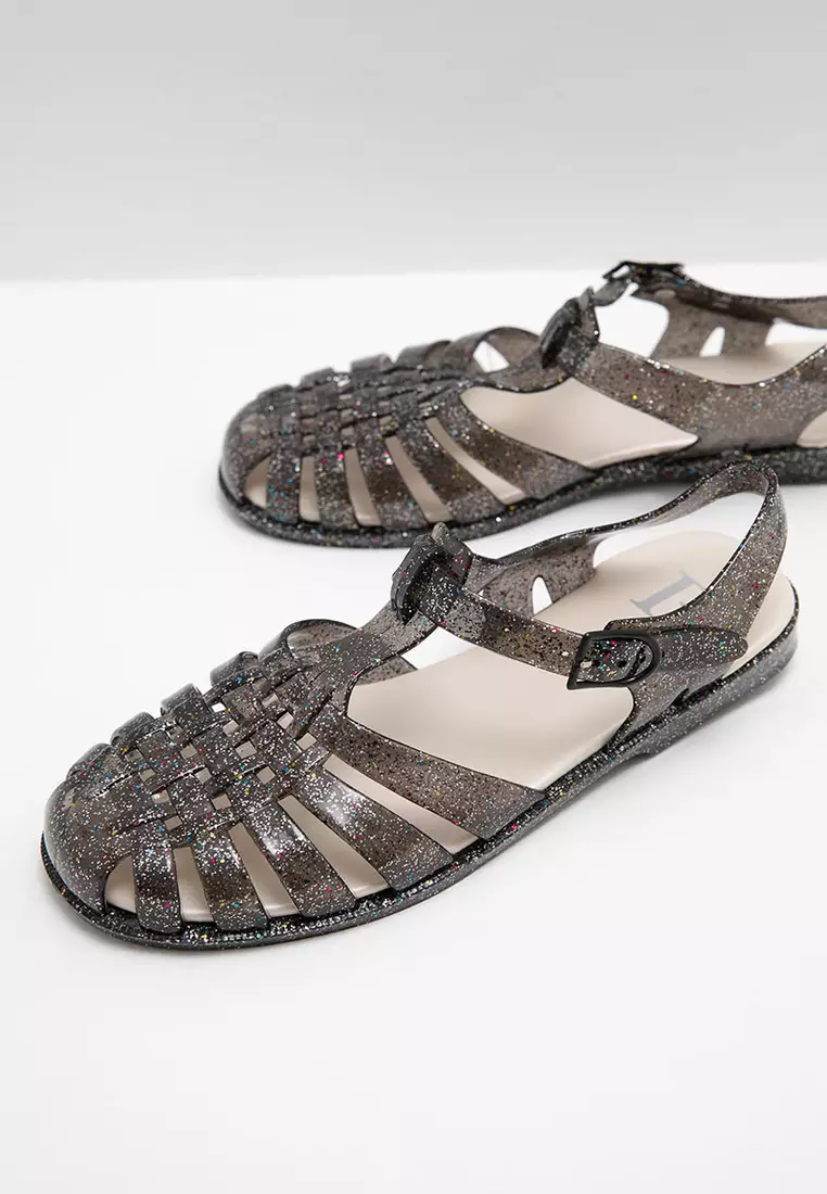 Sofia Molly Jelly Sandal Black