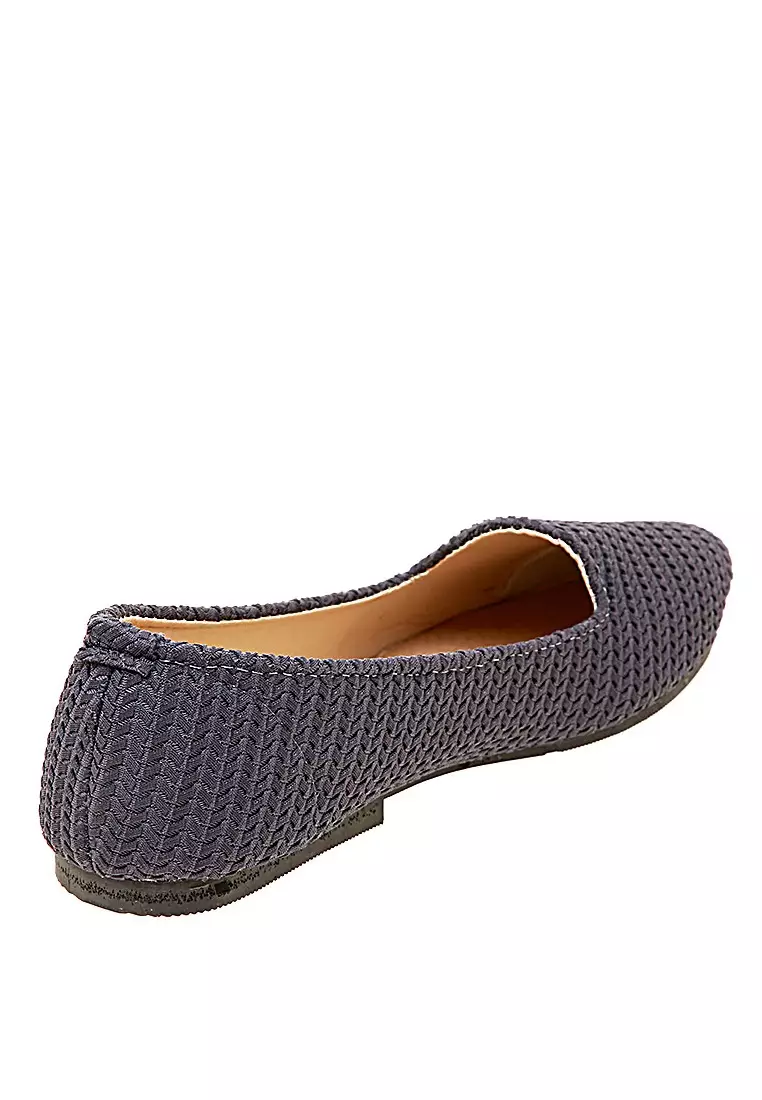 Naira Flatshoes Woman Design Casual Sepatu Wanita Premium Quality - Abu