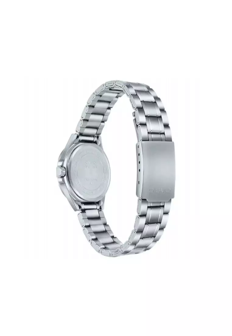 Women's Analog Watch LTP-1308D-4AV Pink Dial with Stainless Steel Band
