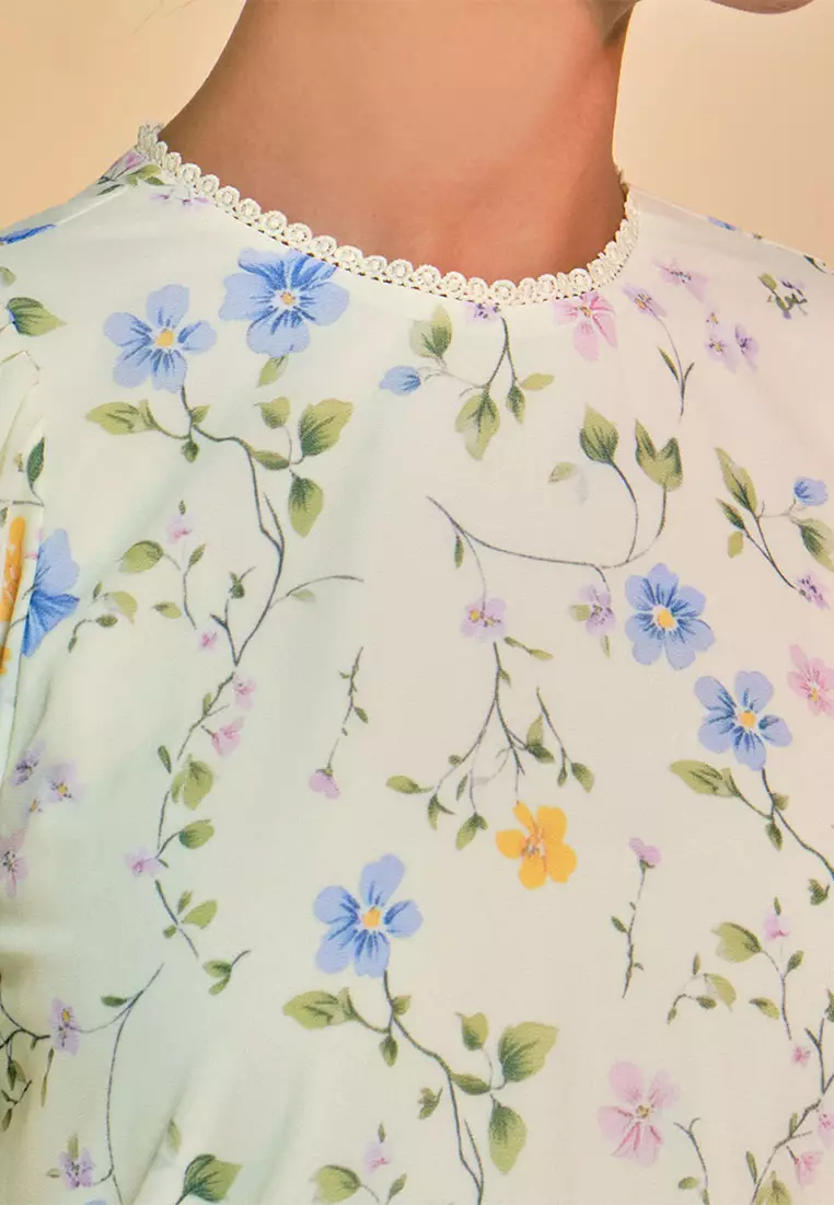 Bulanara Blouse & Skirt - Lime Spring