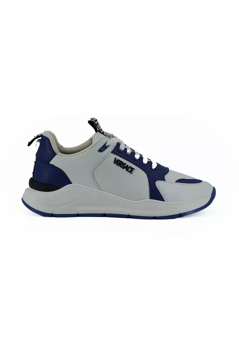 Blue and white versace 2024 shoes