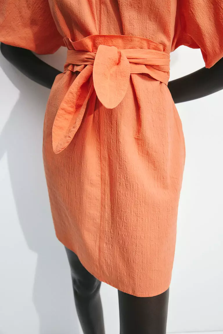 Tie-belt dress