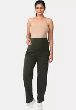 Buy Bove by Spring Maternity Woven Maternity Pants Rayon Linen in Khaki  2024 Online