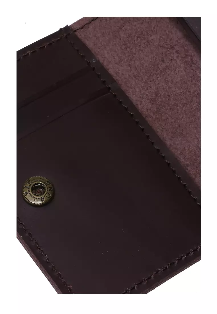 Zackly Dompet Kartu Card Holder Wallet Handmade Banyak Slot Material Genuine Leather Kulit 026 ORIGINAL - Brown
