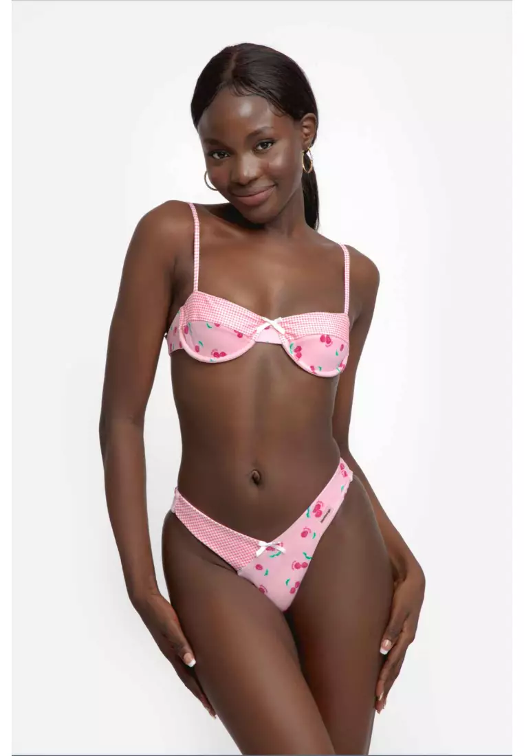 Amber Underwire Top / Cherry Bon Bon