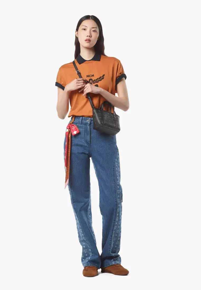 Toni Top-Zip Shopper in Visetos