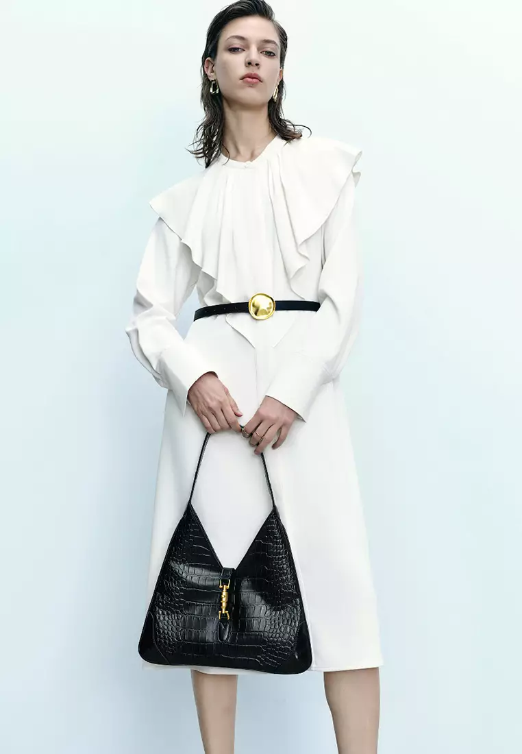 Standard Sleeve Crew Neck Skater Dresses