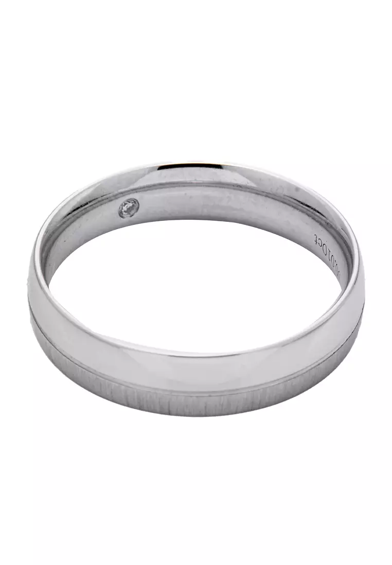 LITZ 18K White Gold  Diamond Ring  C2-H15RQ761