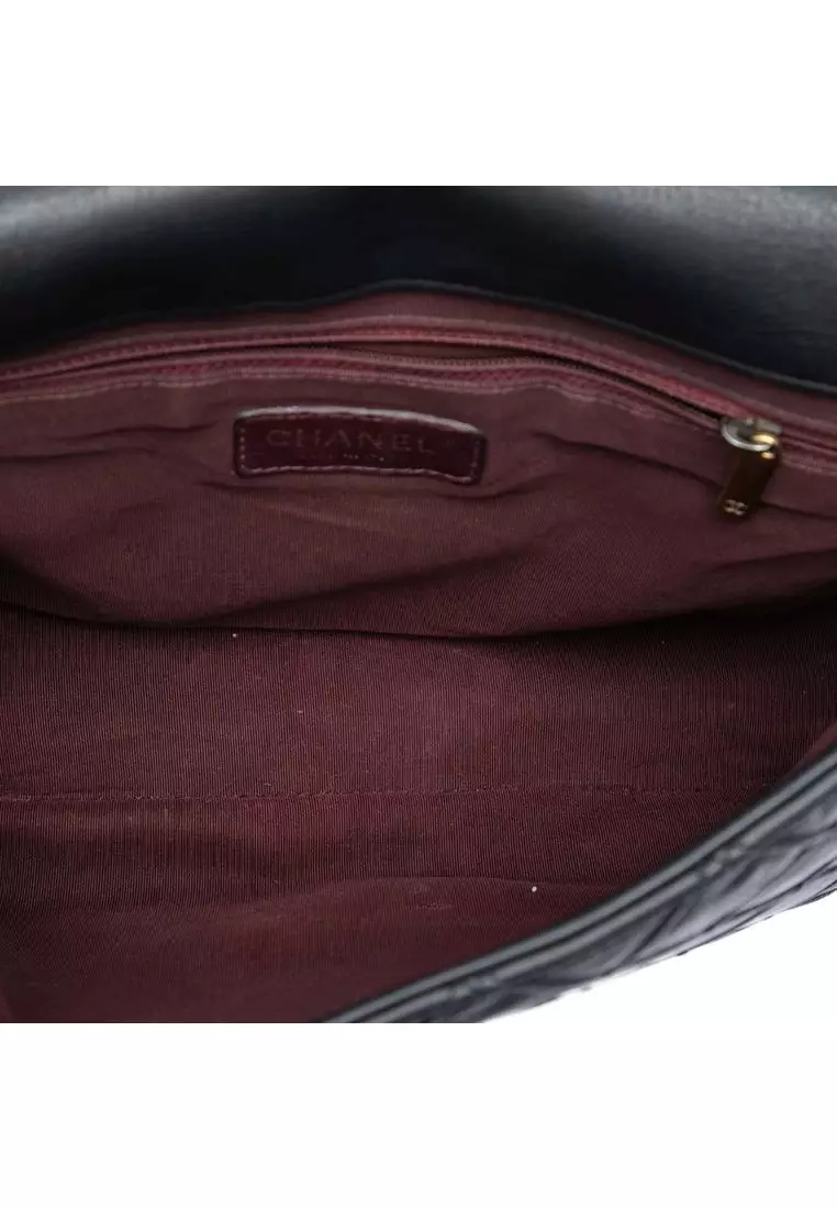 Pre-Loved Chanel Large Diamond Debossed Calfskin Reissue 2.55 Cosmos Flap